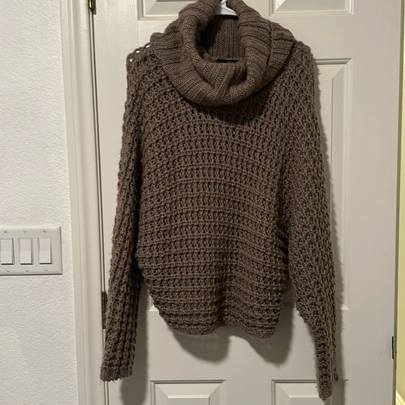Express Tops - Express swoop neck sweater oversized